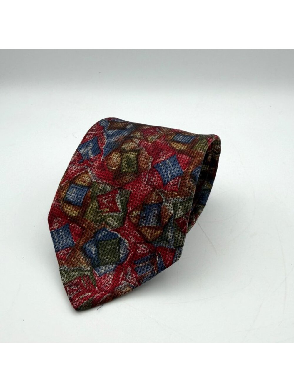 Vintage Fendi Cravatte Made in Italy Abstract Print Pure Silk Tie 58" x 3.5"